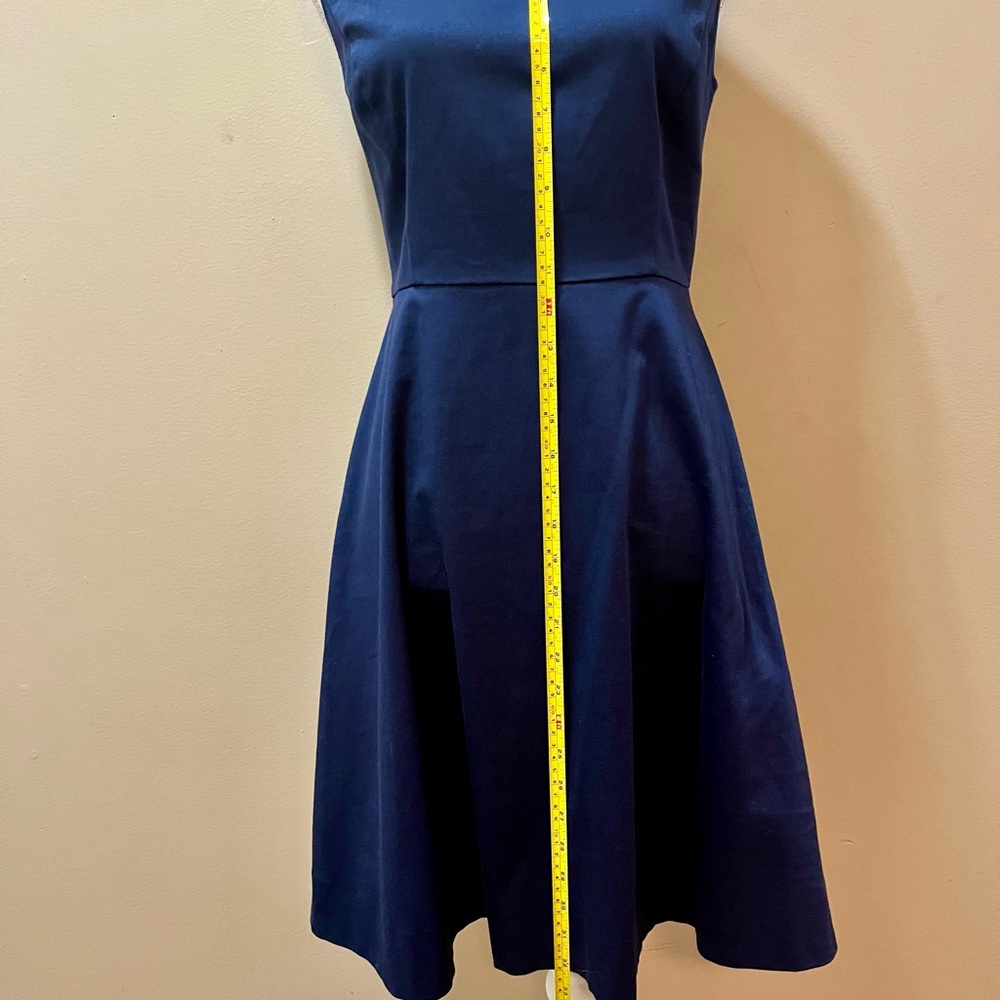 Draper James Navy Blue A line Dress Size 4 - Picture 7 of 8